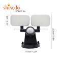 Super Bright Adjustable Dual Head 120LED Solar Motion Sensor Security Floodlight